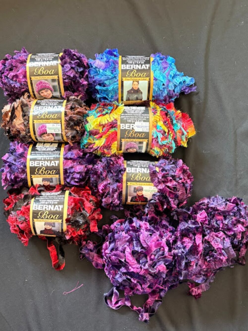 Bernat Boa Yarn - new 8 skeins